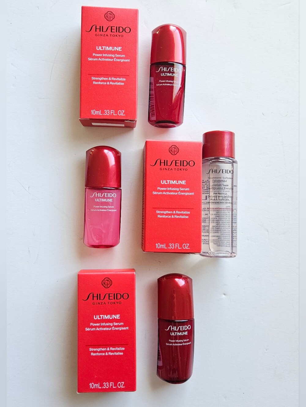 NWTx4 Shiseido Ultimune Serum Treatment Softener Anti Aging Fine Lines Skincare